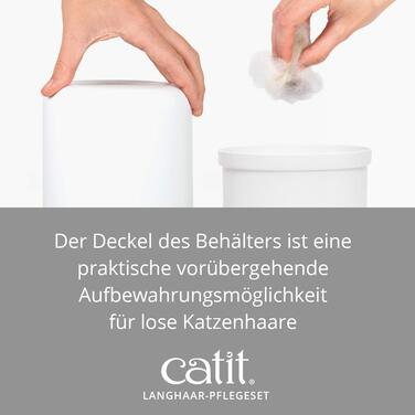 Catit набір щіток для довгошерстих котів, щітки для догляду за шерстю довгошерстих кішок
