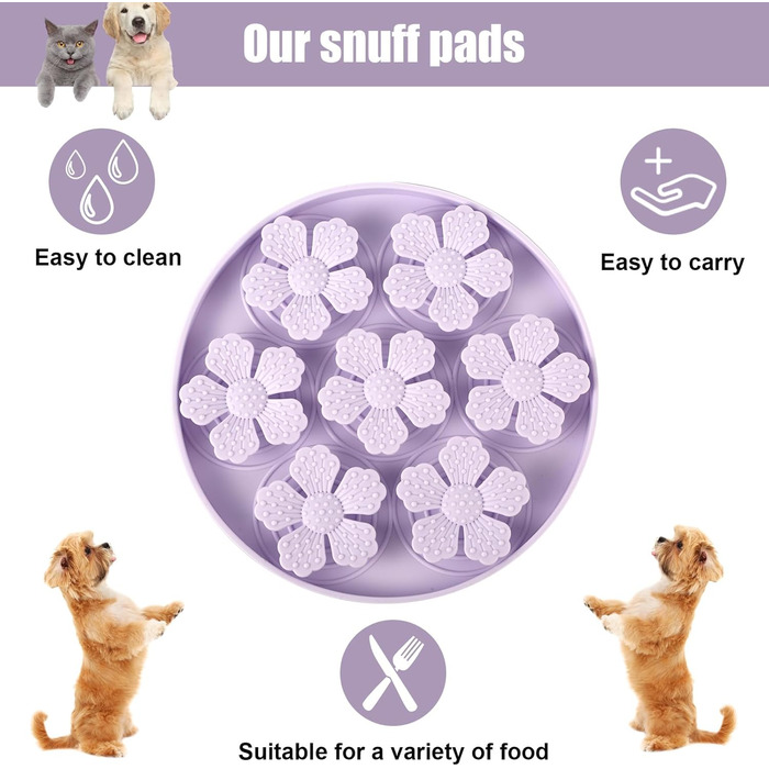 Килимок для собак-нюхачів, килимок для маленьких собак. Килимок для тренування нюху та пошуку їжі. Зменшує стрес у собак та котів, які їдять повільно.