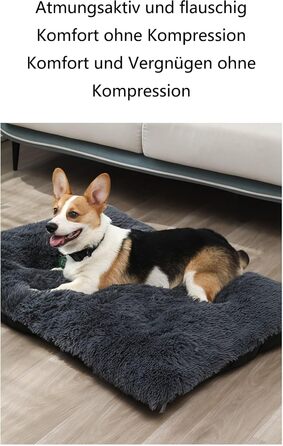 М'яке ліжко для собак, килимок з плюшу, великий розмір, коричневий колір, водонепроникне, антиковзаюче, для комфортного сну