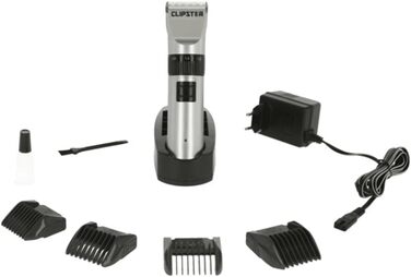 Акумуляторна машинка для стрижки Clipster 18180 Onyx з аксесуарами