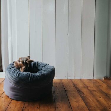 Ліжко для домашніх тварин HUNTER Miranda, сірий антрацит, 50x50 см, м'яке та плюшеве, для собак та котів