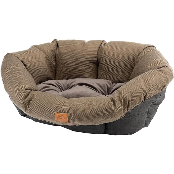 Крісло-лежанка для собак та котів Ferplast SOFA 'CUSHION', 85 x 62 x 28,5 см, коричневе