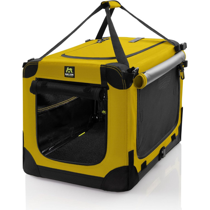 Кіньйон для собак Maelson Soft Kennel Safran Gelb, 62 см - складана переноска для собак, 62 x 41 x 41 см