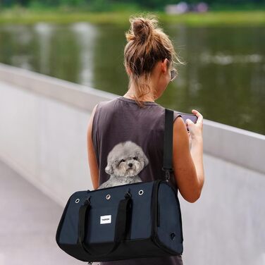 Транспортувальна сумка для тварин Galatée, складана, для котів та собак, блакитна (M)