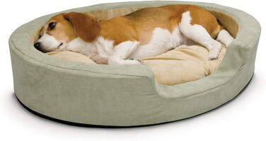 K&H Pet Products електричне ліжко для собак для дому, термоковдра знімна, водонепроникна, зігріваюча подушка, заспокійливе ліжко для домашніх тварин, придатне для прання в машинці