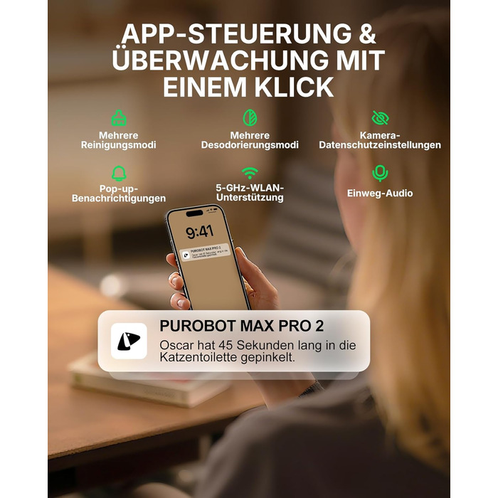 PETKIT Purobot Max Pro 2 - самоочисний лоток для котів з камерою та AI-моніторингом здоров'я, для кількох котів