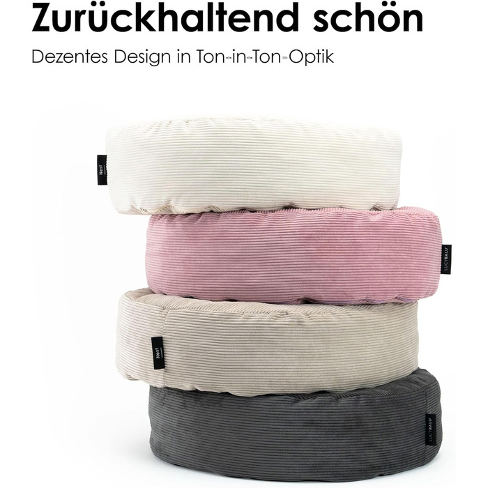 LucyBalu® Квіткове ліжко для котів - м'яке, зручне, миється | Ліжко-гніздо для котів | Сонячне ліжко для котів | Ліжко для котів з корду