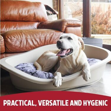 Гарне собаче ліжко Rosewood Sonny з пластику, мокко, 95 x 68 x 27 см