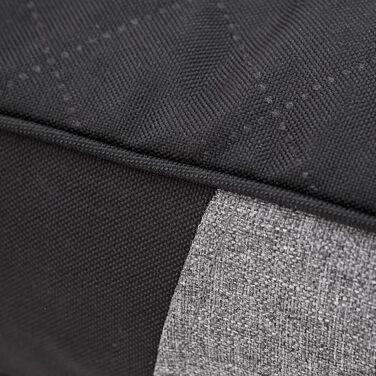 Лежанка для собак, велика (XXL), 118 x 78 см, сіра, з екологічного льону