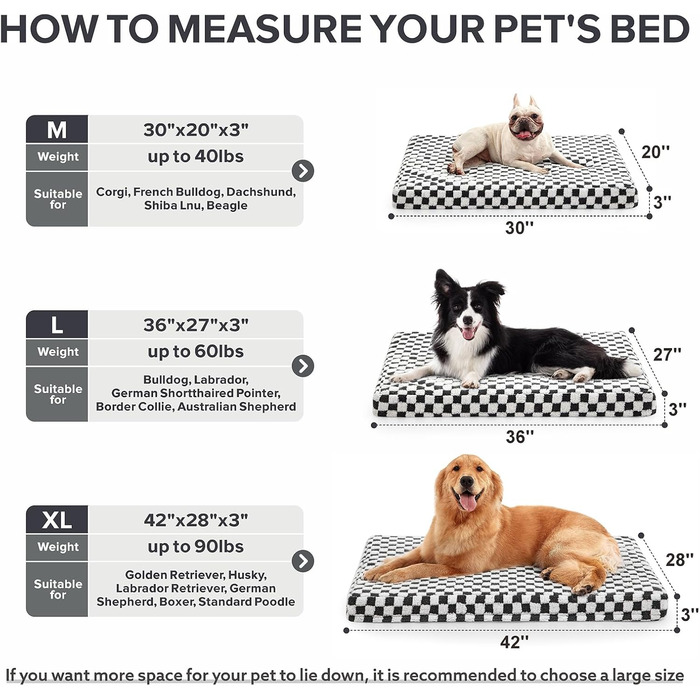 Ортопедичне ліжко для собак великих порід JOEJOY, 106,7 x 71,1 см, сірий колір, XL (42x28), знімний, пральний чохол, м'яке, сучасне ліжко з Memory Foam