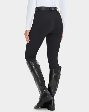 Легінси для верхової їзди HMILES для жінок, повний силіконовий покриття, висока талія, еластичні, з кишенею для телефону та петлями для ременя, сірі, розмір S