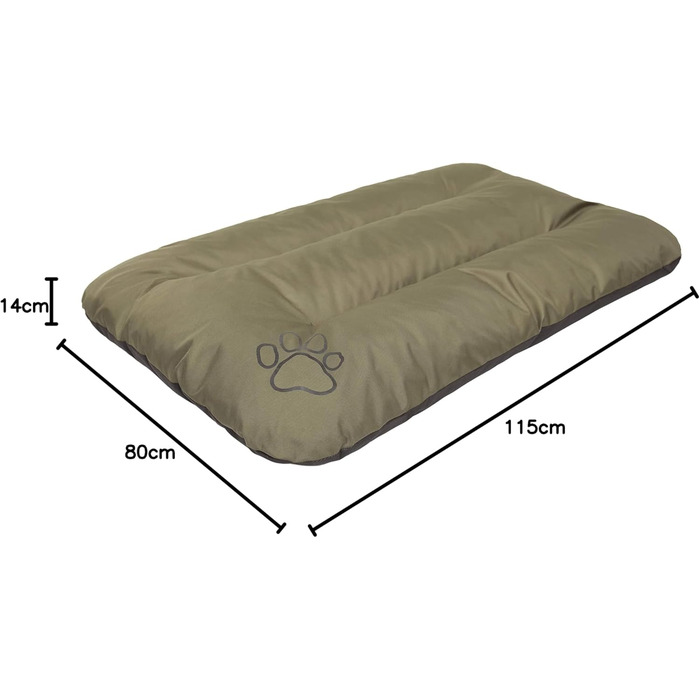Килимок для собак, лежанка для тварин: великий, середній, малий розмір, Eco, 115 x 80 см, зелений