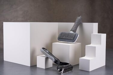 Набір гребінців для вичісування підшерстка собак та котів, 2 шт. Ефективне вичісування, ідеально для довгошерстих порід, догляд за шерстю та догляд за кігтями.