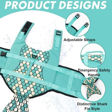 Спасальний жилет для собак EMUT, жилет для плавання для собак маленьких, середніх та великих порід з ручкою для порятунку, безпечний жилет для собак для басейну, пляжу, катання на човні (Medium, Колір: Морська хвиля)