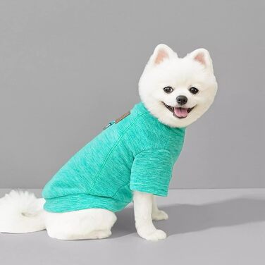 Флісові собачі светри (2/3 шт.) для маленьких собак, теплі, м'які, з коміром-гетром, для кошенят та собак, зимовий одяг для тварин (Сірий, Зелений, Синій)