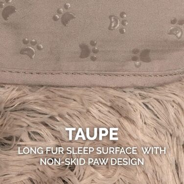 Плед Furhaven Snuggly Spot із довгим штучним хутром для захисту меблів, кутовий, машинне прання, колір тауп, універсальний розмір