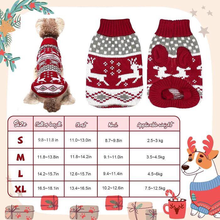 Пуховик для собак на зиму, теплий пуховик для тварин, одяг для собак, червоний, розмір S