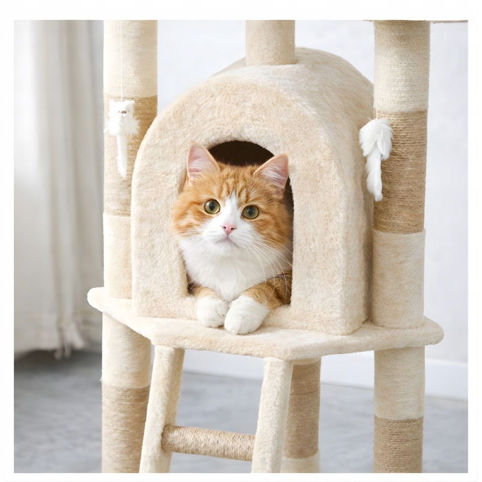 Високий когтеточка-вежа Homeek 101, 160 см