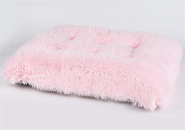 Крісло-ліжко для собак та котів LIVEINU з штучного хутра, прямокутне, м'яке, XL (94x63x10 см), світло-рожеве