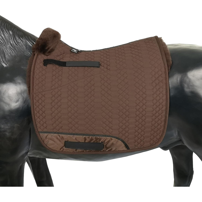 Підіймя для верхової їзди Engel Reitsport | Schabracke з овечачої шкіри, сіра, середньої м'якості | для конкурного верхового спорту