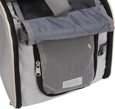 Транспортна переноска для собак та котів, складана, зелена (чорна)