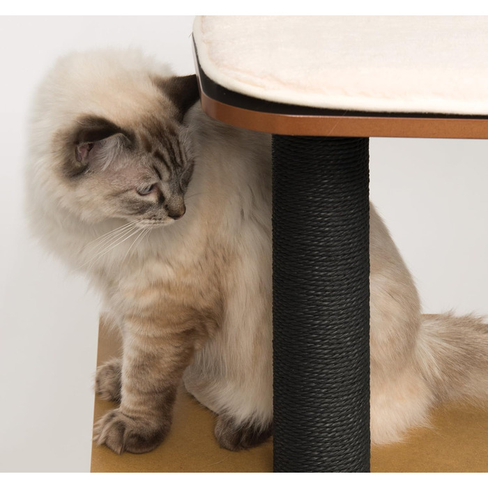 Котячий будиночок Catit Vesper HighBase, чорний, з кубічною хаткою та двома платформами, меблі для котів