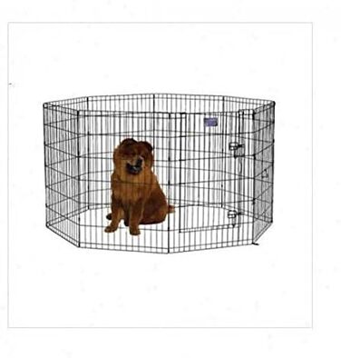 Вольєр для собак MidWest Homes for Pets, металевий, 61x107 см, з дверима, чорне покриття