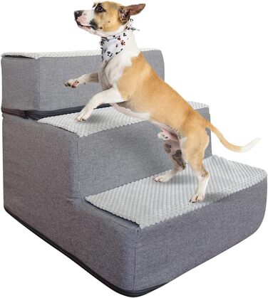 Сходинки для собак та котів Galatée: зручні та безпечні сходи для дому (3 сходинки)