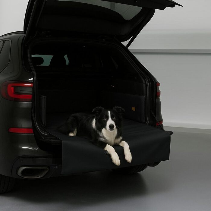 Килимок у багажник для собак Golden Dog, захист для автомобільного сидіння, чорний, 110 x 90 см, штучна шкіра