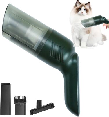 Бездротовий пилосос для шерсті тварин (собаки, коти) | Зйомний, багатофункціональний | Зелений