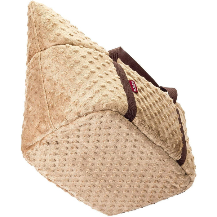 Сумка-переноска для собак та котів, бежева (Minky), M, до 10 кг, розмір 38x28x28 см