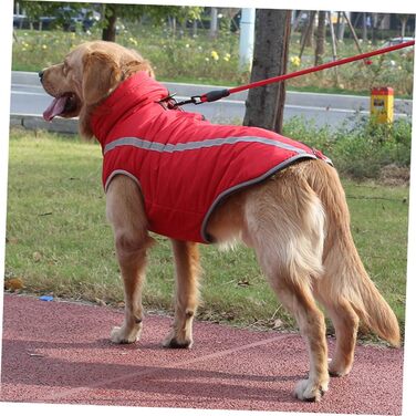 Водонепроникний дощовик для собак - дощовик для маленьких собак та цуценят (45x55 см, червоний)