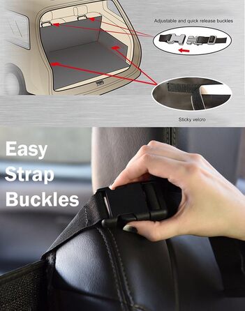 Захисний чохол на сидіння для собак XL (Сірий C) - Водонепроникний, нековзний, універсальний для авто, SUV, пікапів, Jeep, мінівенів