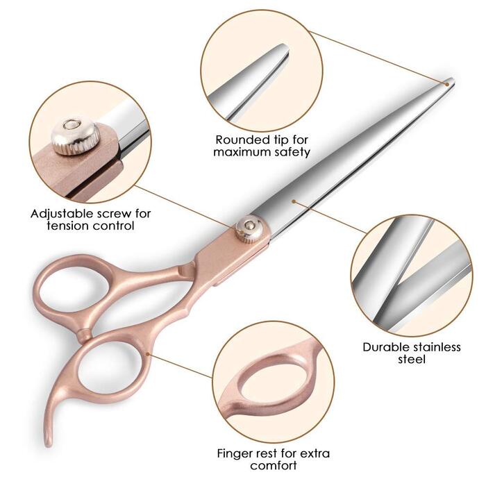 Набір професійних ножиць для грумінгу собак, набір ножиць для собак, ножиці для грумінгу тварин, професійні ножиці для собак