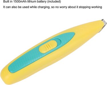 Бездротовий тример для собак та котів з щіткою, тихий, для догляду за домашніми тваринами