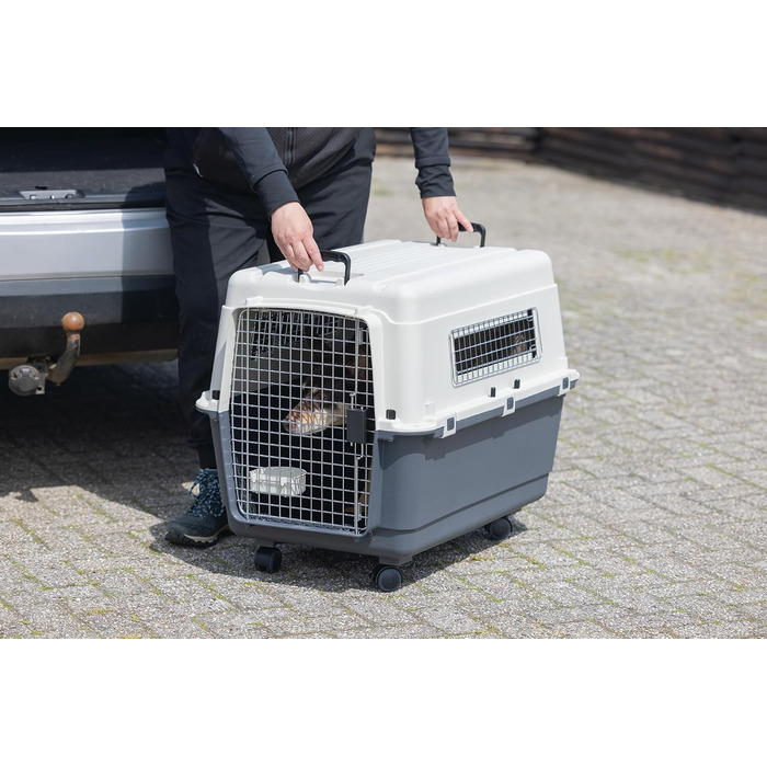 Транспортна переноска для котів Karlie Nomad L (81x56x59 см), фронтальний завантаження