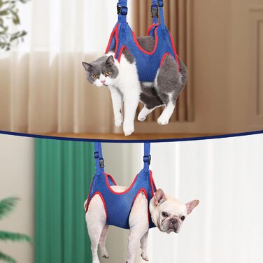 Набір для догляду за собаками та котами WEEVDRIE: шлейка-матрац, шлейка для грумінгу, петля для стрижки нігтів