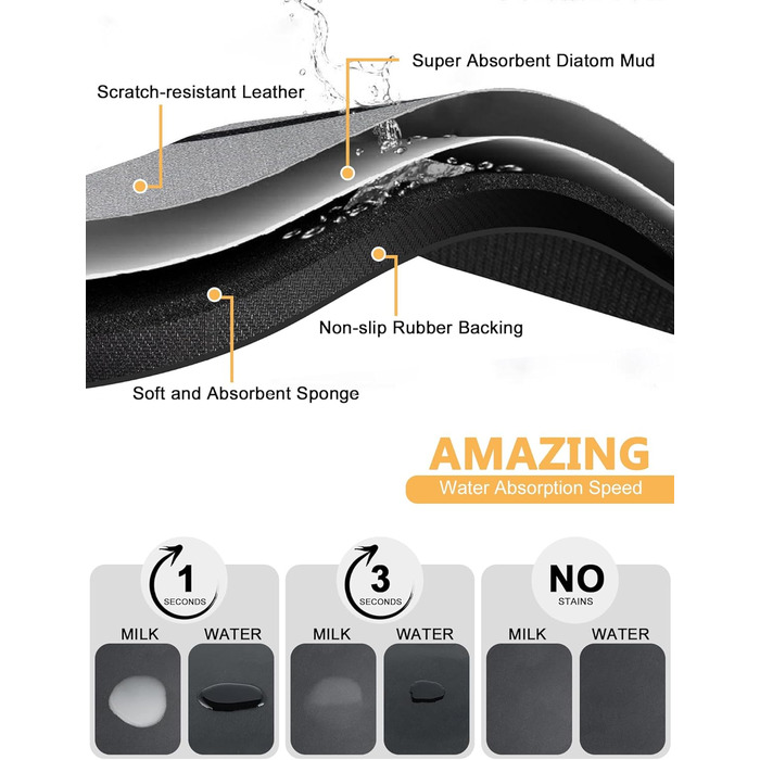 Килимок під миску для собак та котів, сірий, 30x50 см, з принтом 'I love my fur Baby'