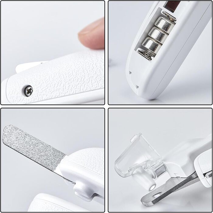 Ножиці для стрижки кігтів собак та котів з LED-підсвічуванням | Тример для кігтів домашніх тварин з швидким сенсором, для дому, подорожей, активного відпочинку та догляду