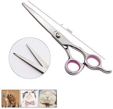 Набір для грумінгу собак та котів: професійні ножиці, тример, щітка, для догляду за шерстю