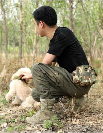 Сумка-мішечок на шнурку для дресирування собак, для полювання, Airsoft, іграшки для тварин (камуфляж)