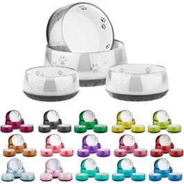 Миска для собак EHASO з лапками - годівниця та миска для води для собак маленьких та великих порід, однотонна