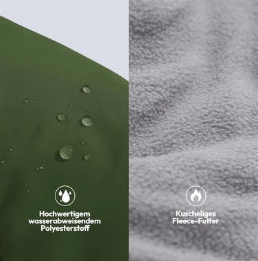 Зимовий теплий наповнювач для собак, водонепроникний, з нагрудником, для малих та середніх порід, розмір XS (35 см), зелений