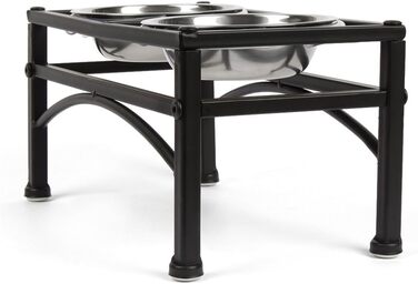 Набір для годування собак Meisax: годівниця та миска для води з нержавіючої сталі, стабільна та неслизька, Doggy Bar (M)