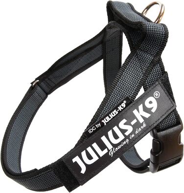 Шлейка Julius-K9 IDC® Color & Gray® чорно-сіра S / Mini