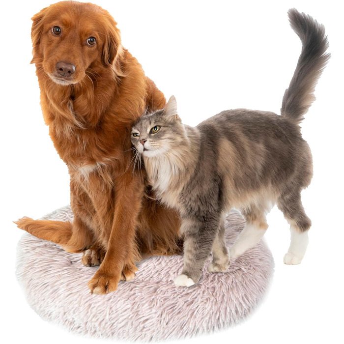 DEFACTO Лежанка для собак, м'який лежак для тварин, лежанка-кошик з високими бортиками, неслизьке дно, розмір 3XL (120x120 см), антрацит