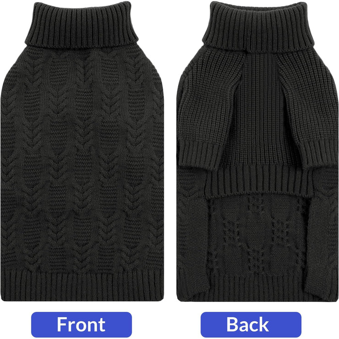 Пуловер для собак ASENKU XXL: теплий зимовий пуловер для великих собак, Пітбуль, Лабрадор, сірий колір