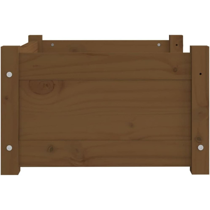 Ліжко для собак і котів, медовий колір, 55,5x45,5x28 см, масив дерева, сосна. Клітка-ліжко для собак та котів, велике, середнє