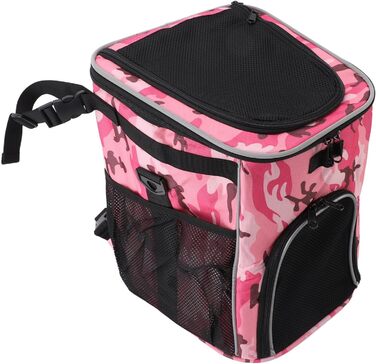 Кошик для собак Cryfokt, знімний, водонепроникний, 29 x 30 x 37 см (Рожевий камуфляж)