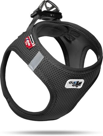 Шлейка-жилетка Vest Harness Air-Mesh чорна 2XS для собак